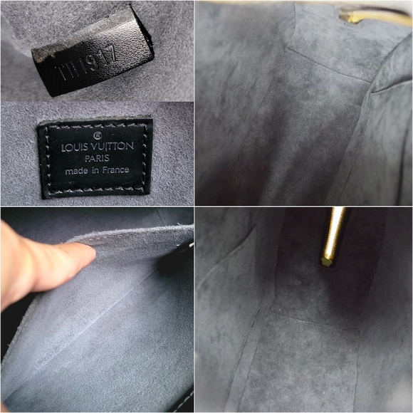 💕Louis Vuitton Black Epi Noir Sablon Handbag - Picture 15 of 16